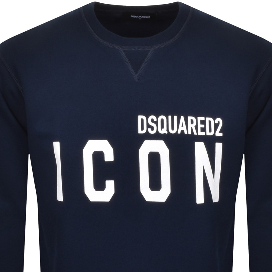 Alternative Image for ProductDSQUARED2 Crew Neck Logo Sweatshirt Blue2